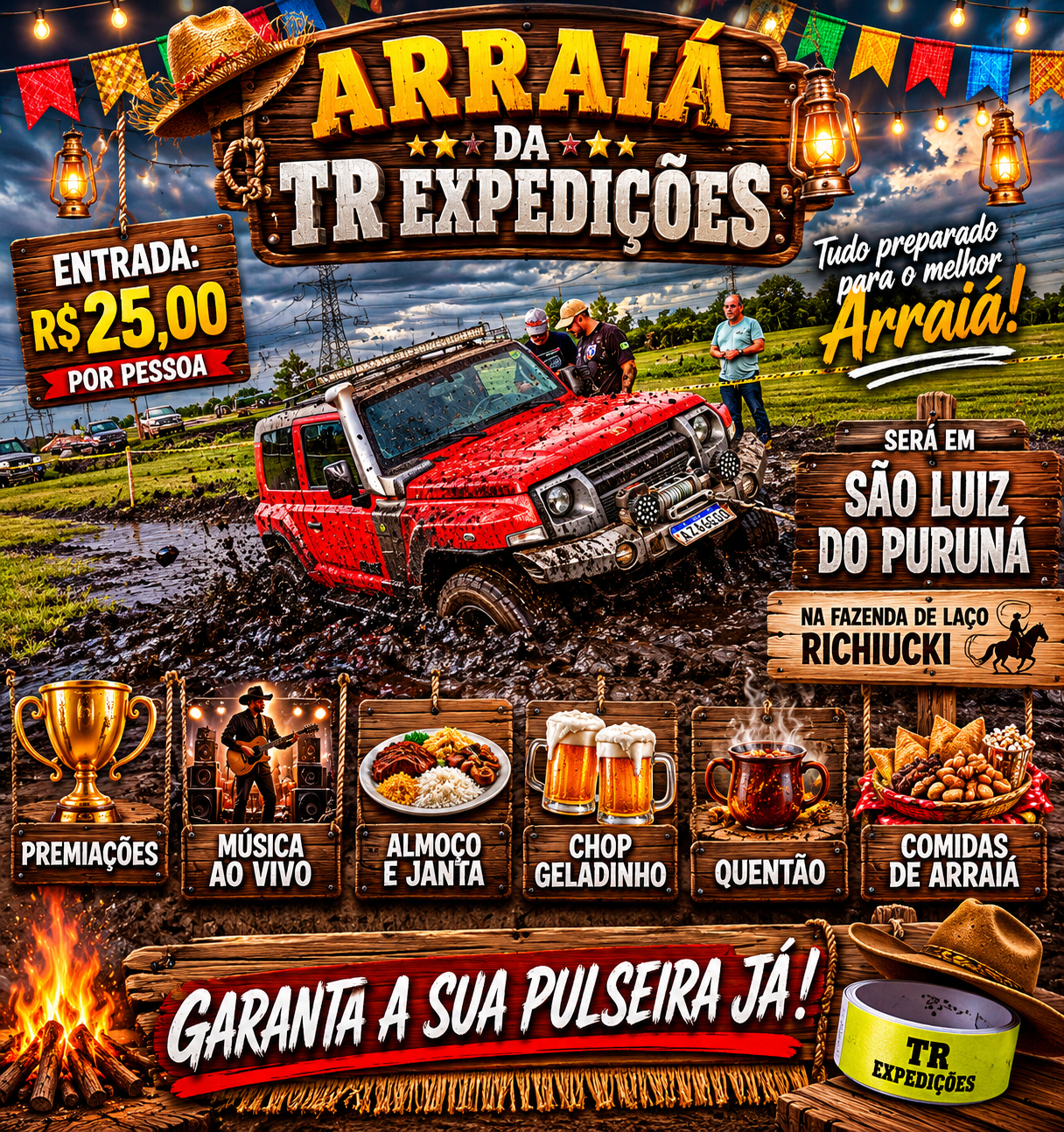 INGRESSOS POR PESSOA  ARRAIÁ DA TR EXPEDIÇÕES